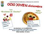 2014 Taller pborchetas de chuches y pizzas OCIO JOVEN PEDREZUELA